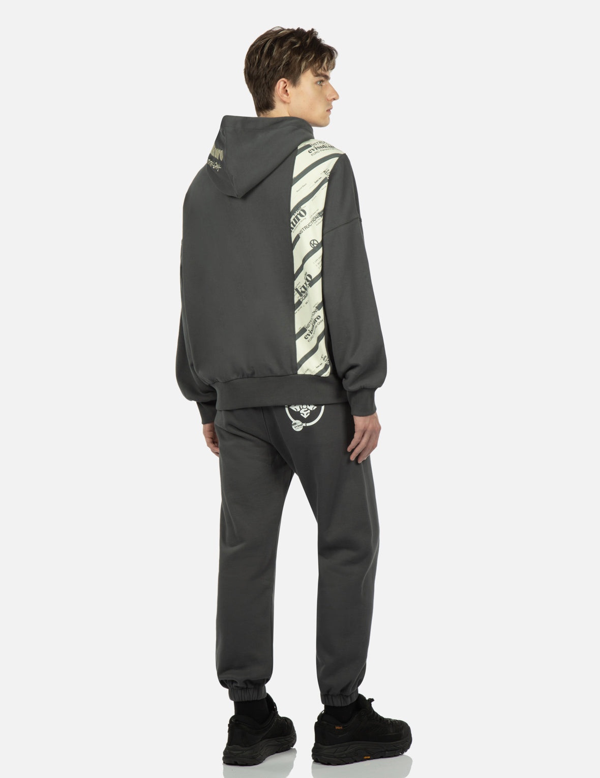 Logo Printed Pannel Hoodie - 3