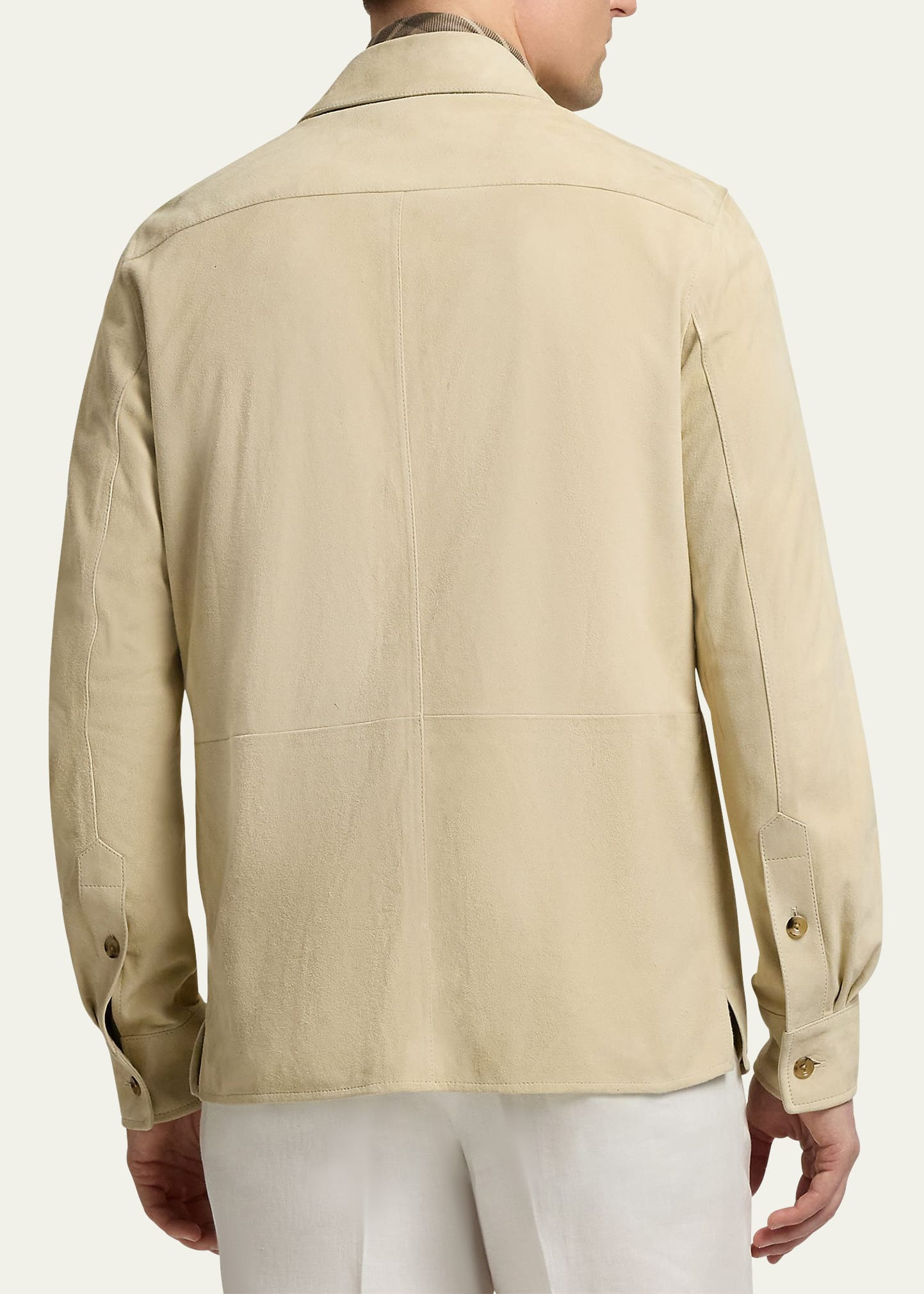 Men's Suede Overshirt - 2