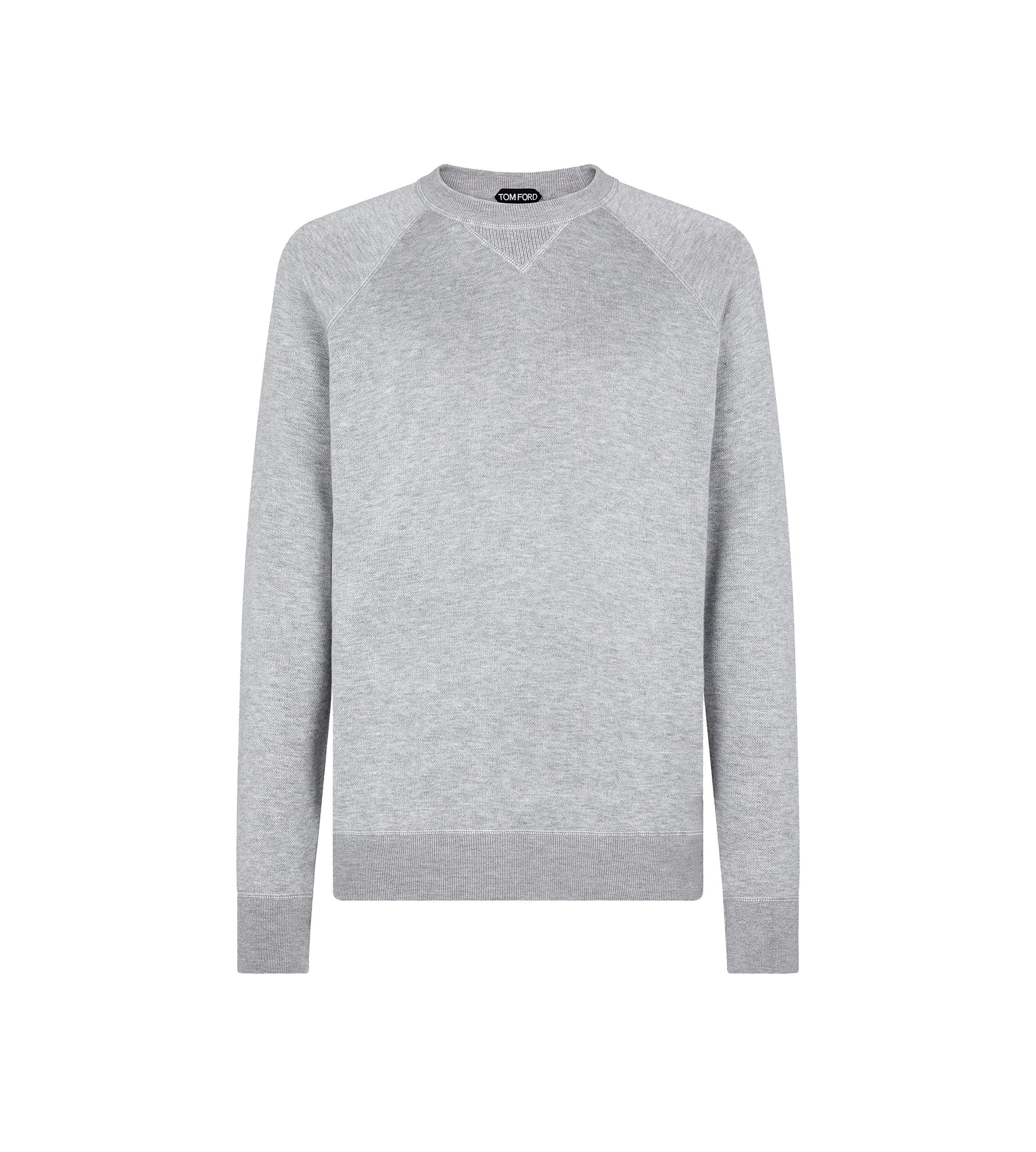 DOUBLE FACE VISCOSE CREWNECK - 1