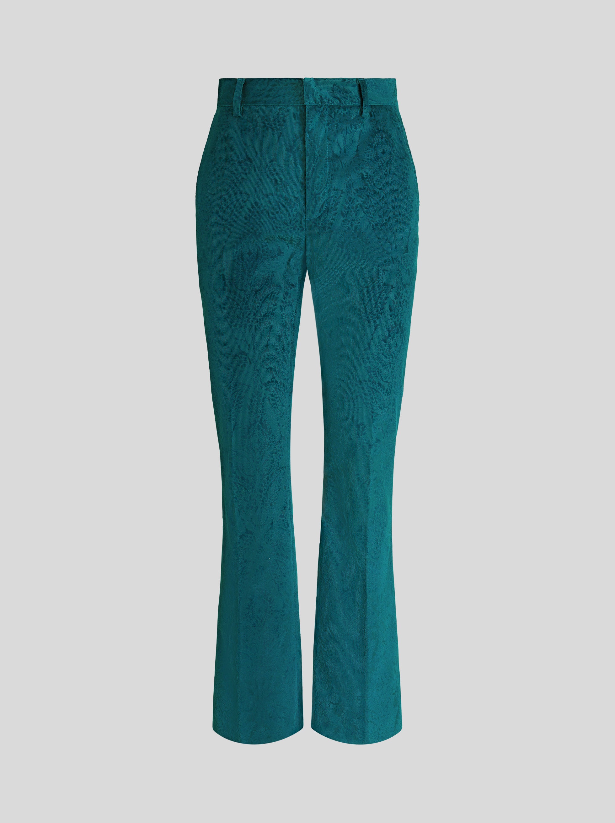 PAISLEY VELVET TROUSERS - 1