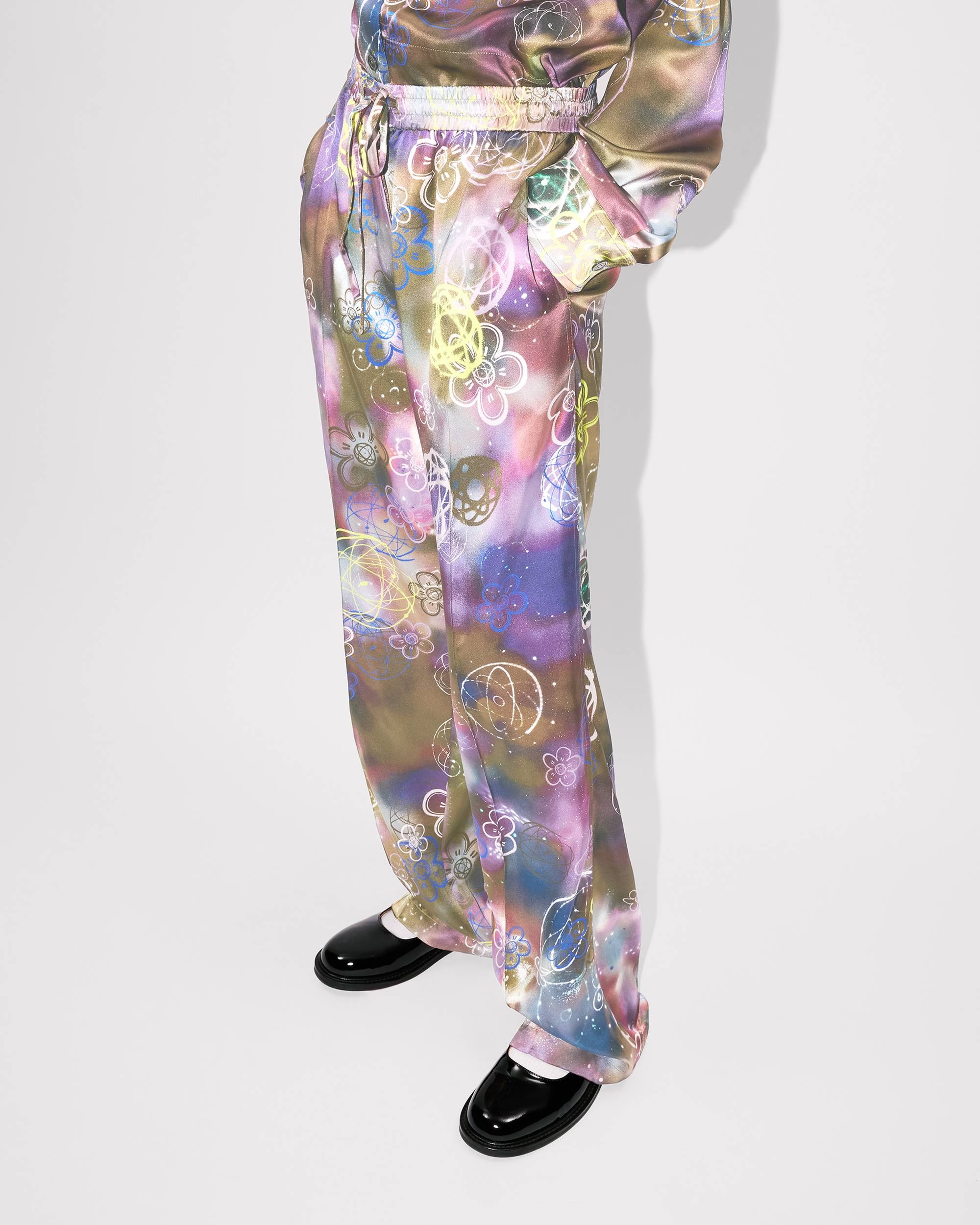 'Kenzo x Futura 2000' pants in silk - 8