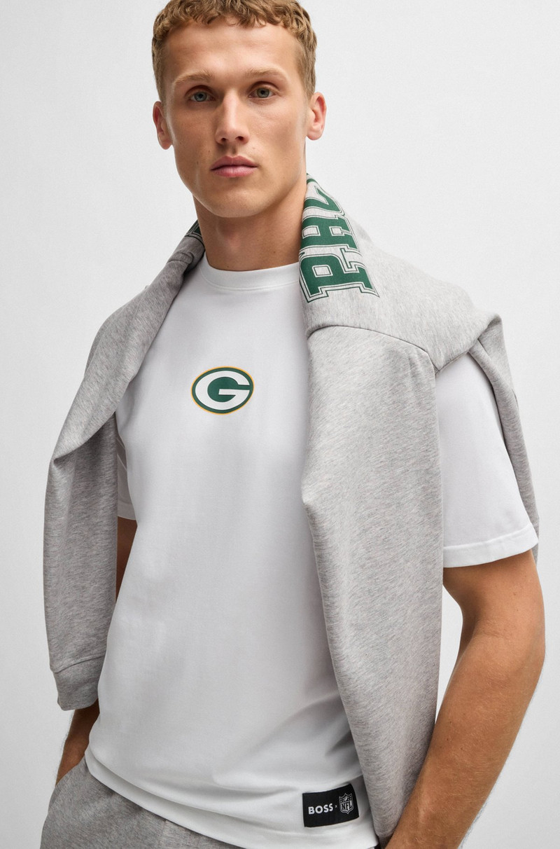 BOSS X NFL STRETCH-COTTON T-SHIRT WITH SPECIAL BRANDING 3