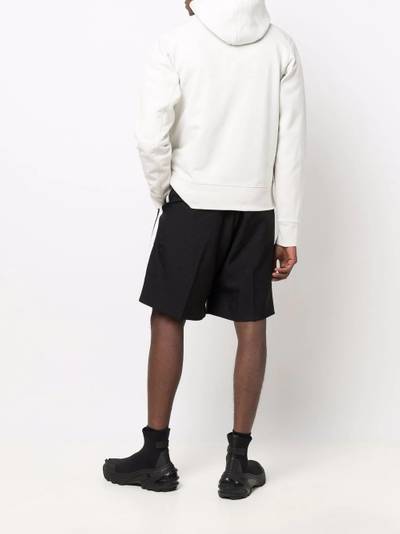 Y-3 logo-print zip-up hoodie outlook