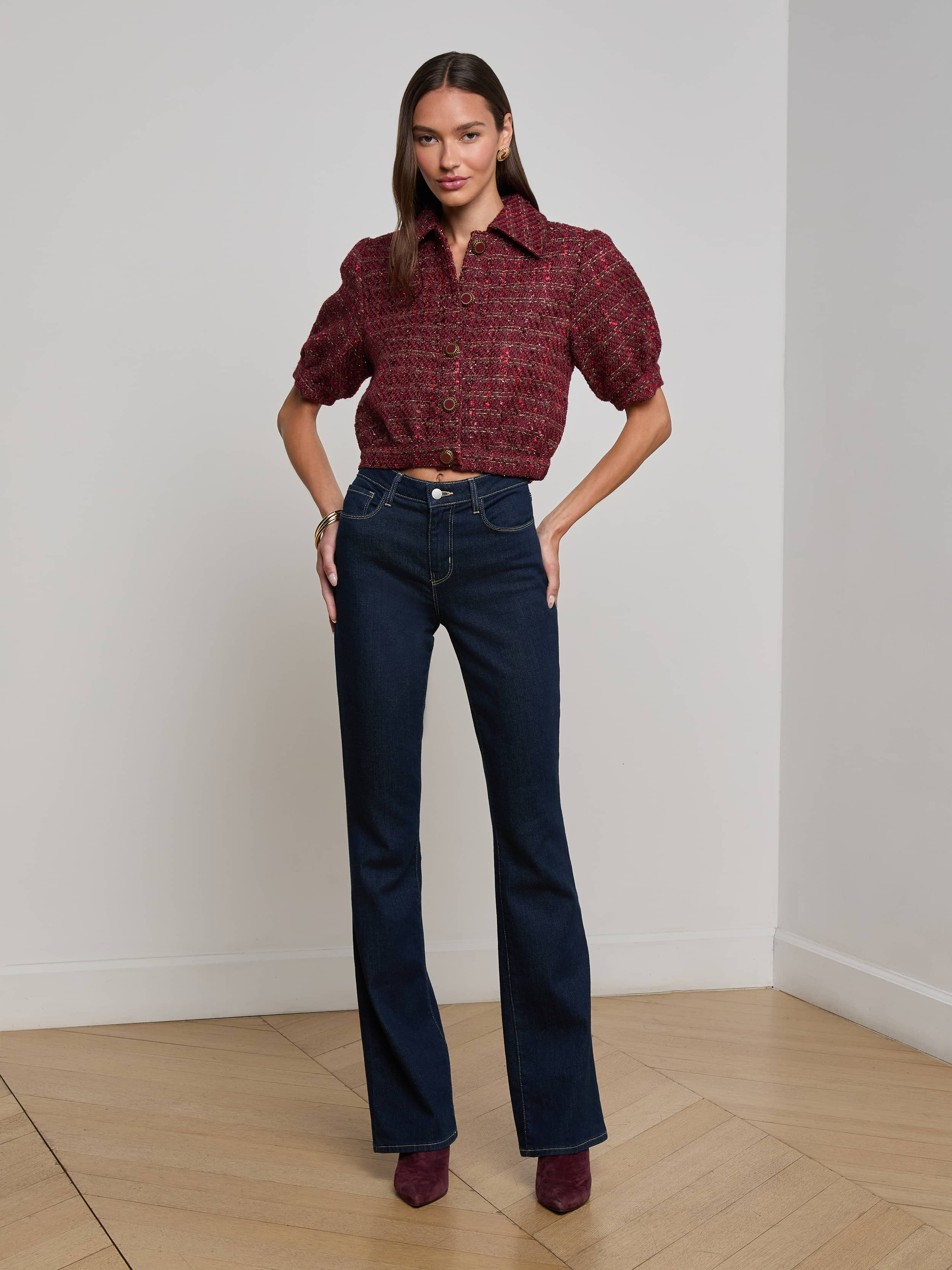 Cove Cropped Tweed Jacket - 4