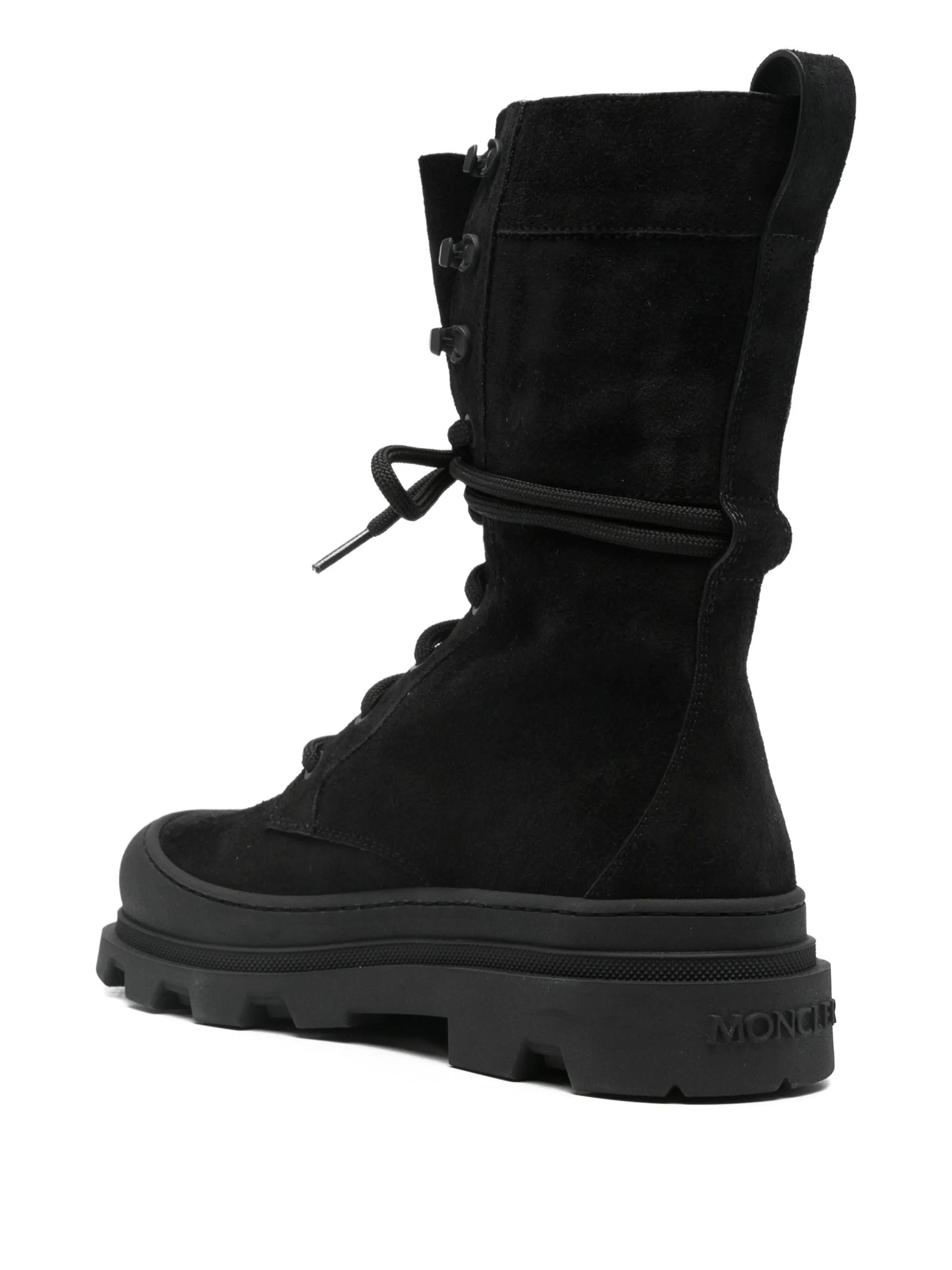 Moncler Vera Lace-up Logo-patch Boots - 4