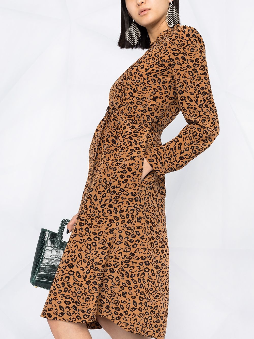 leopard-print A-line dress - 5