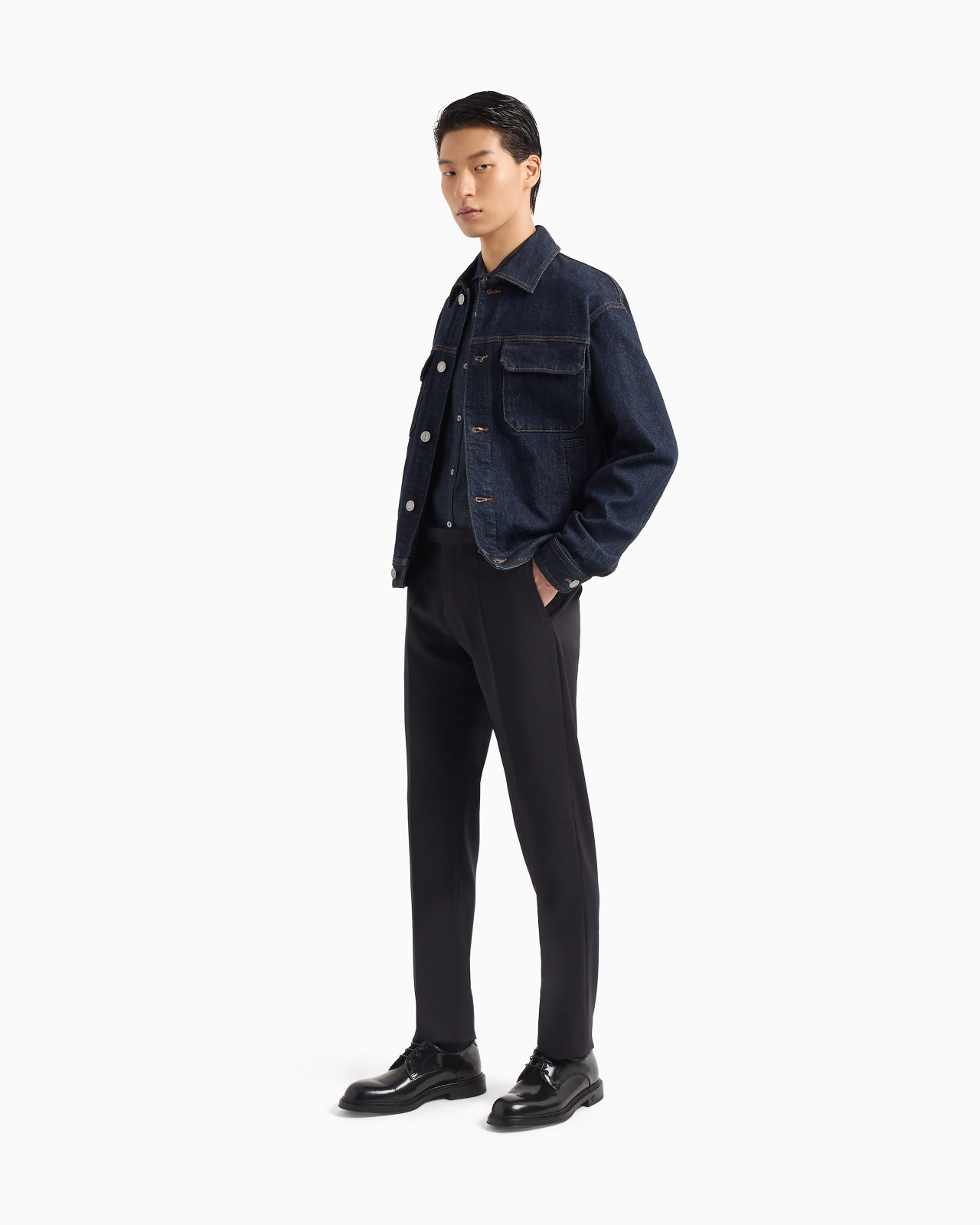 Rinse-washed denim jacket - 2