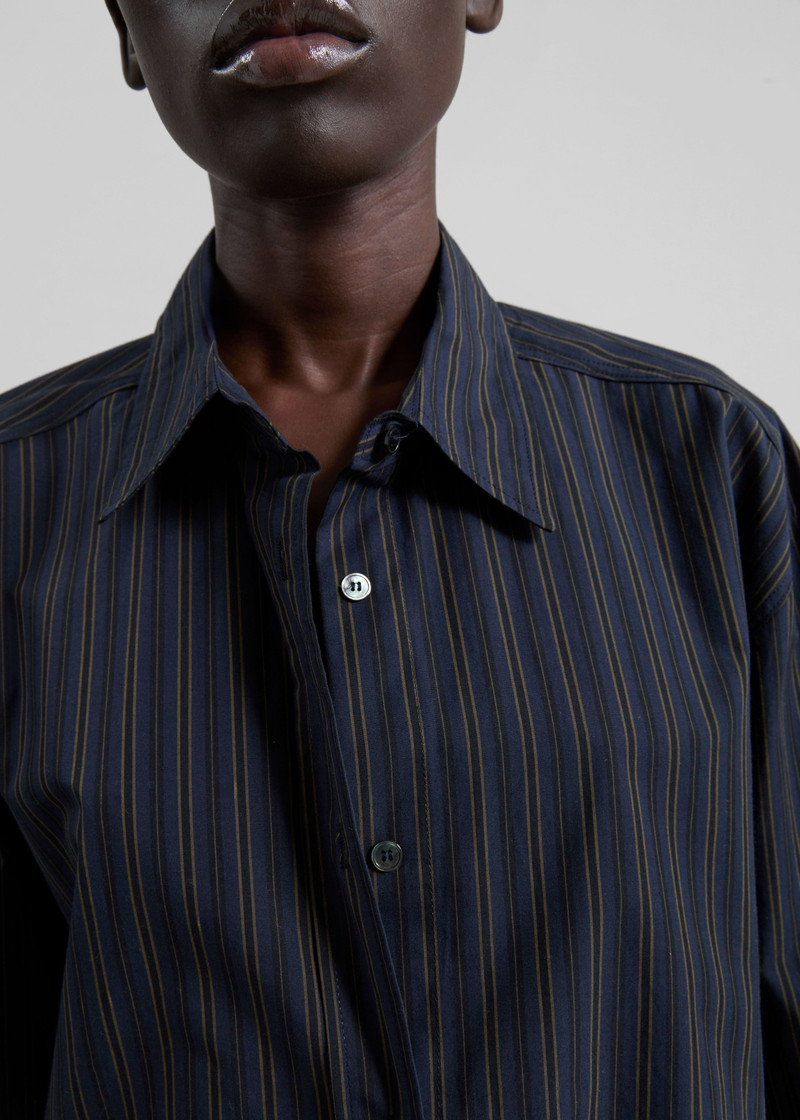 Toulon Shirt - Navy/Black Stripe 4