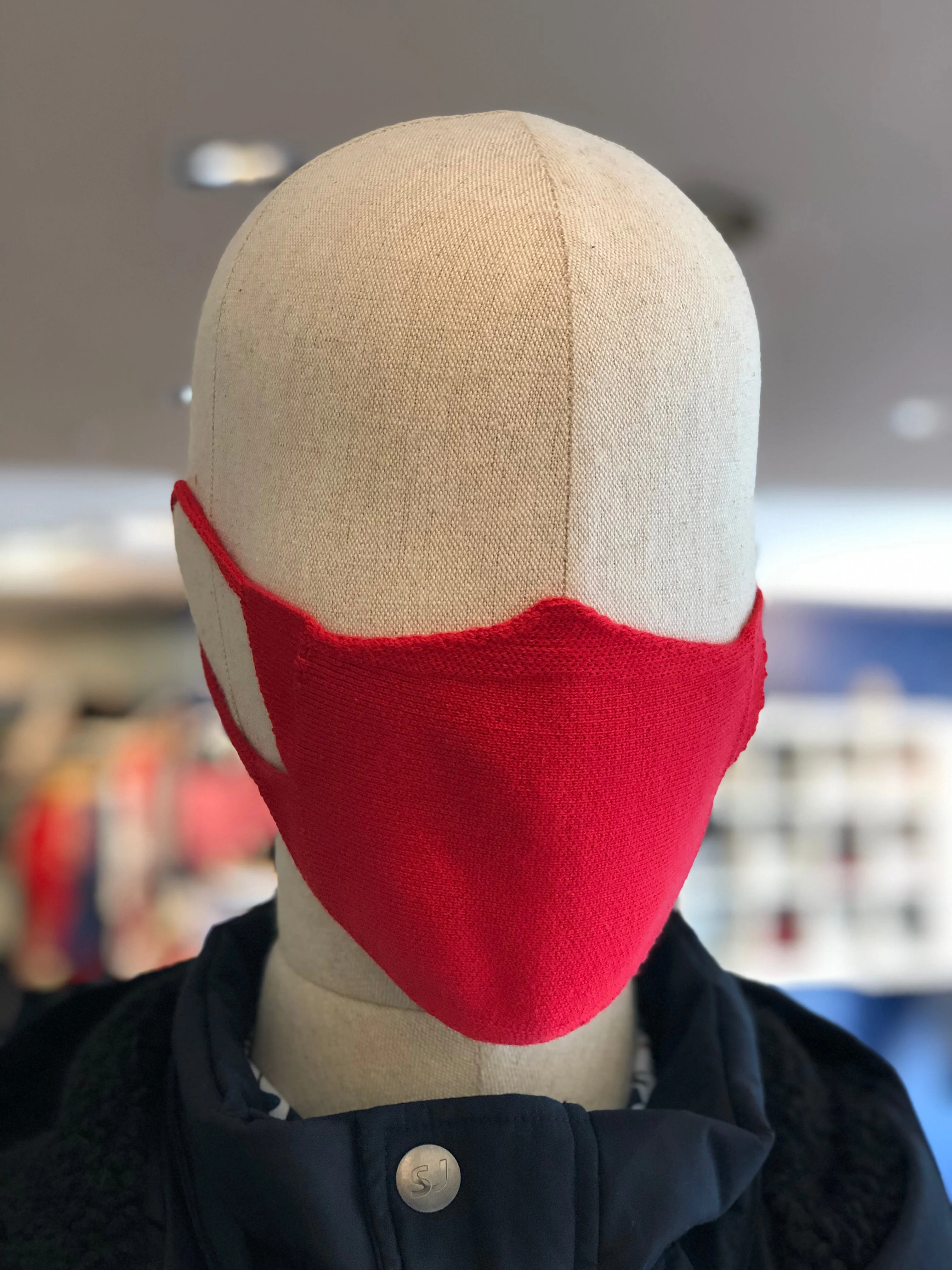 Cotton Knit Face Mask - 1
