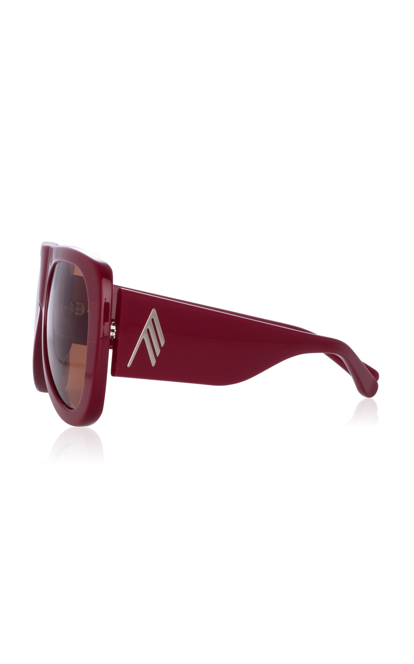 Edie Aviator-Frame Acetate Sunglasses red - 3