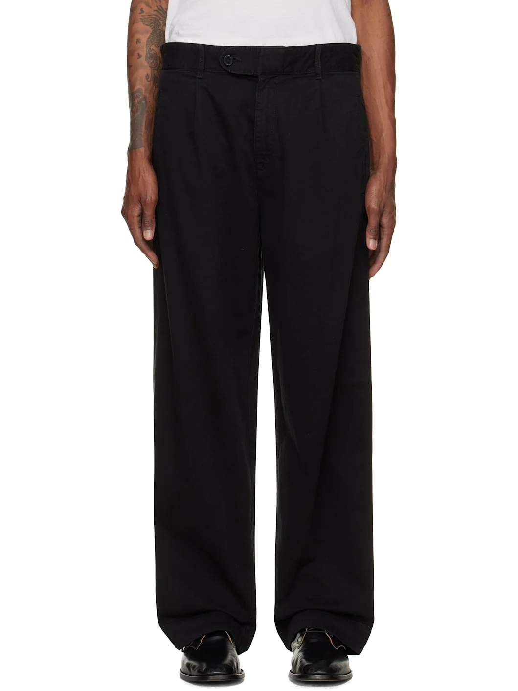 Black Pleated Trousers - 1