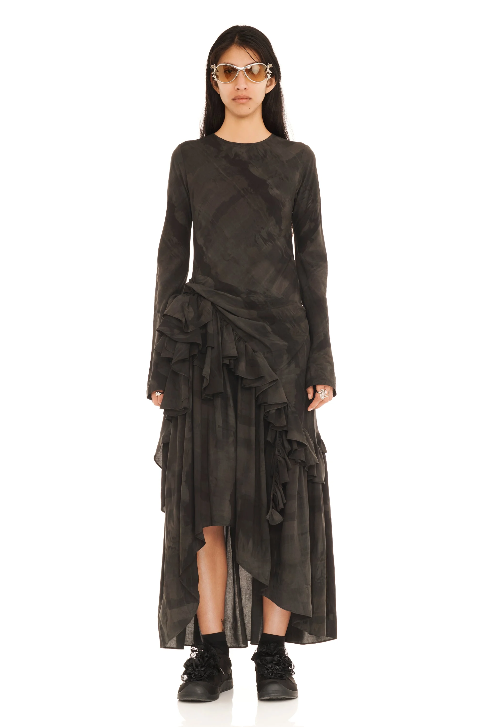 BLACK GUA SHA ATHENA DRESS - 1