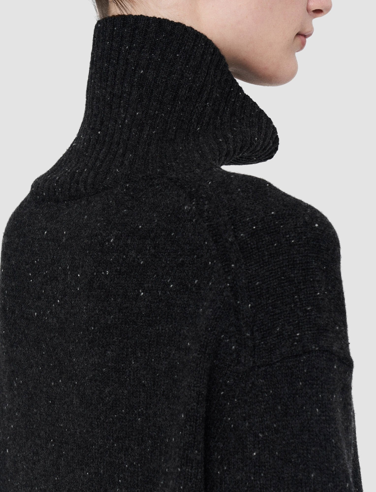 Tweed Knit High Neck Jumper - 5