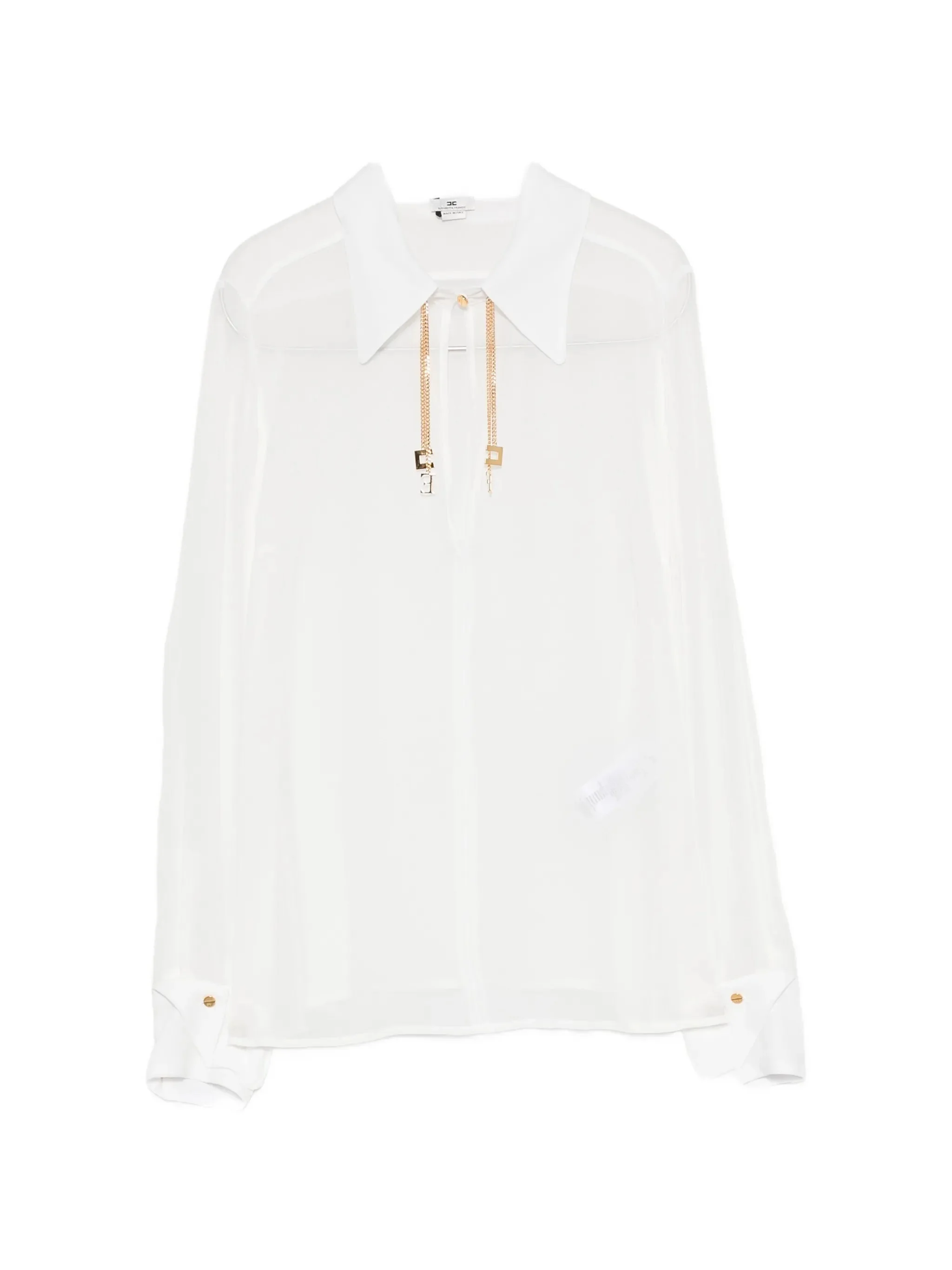 Elisabetta Franchi Logo-plaque Chain-detail Blouse - 1