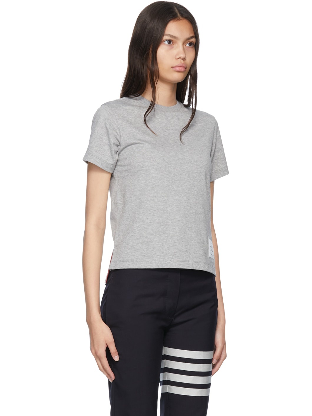 Gray Cotton T-Shirt - 2