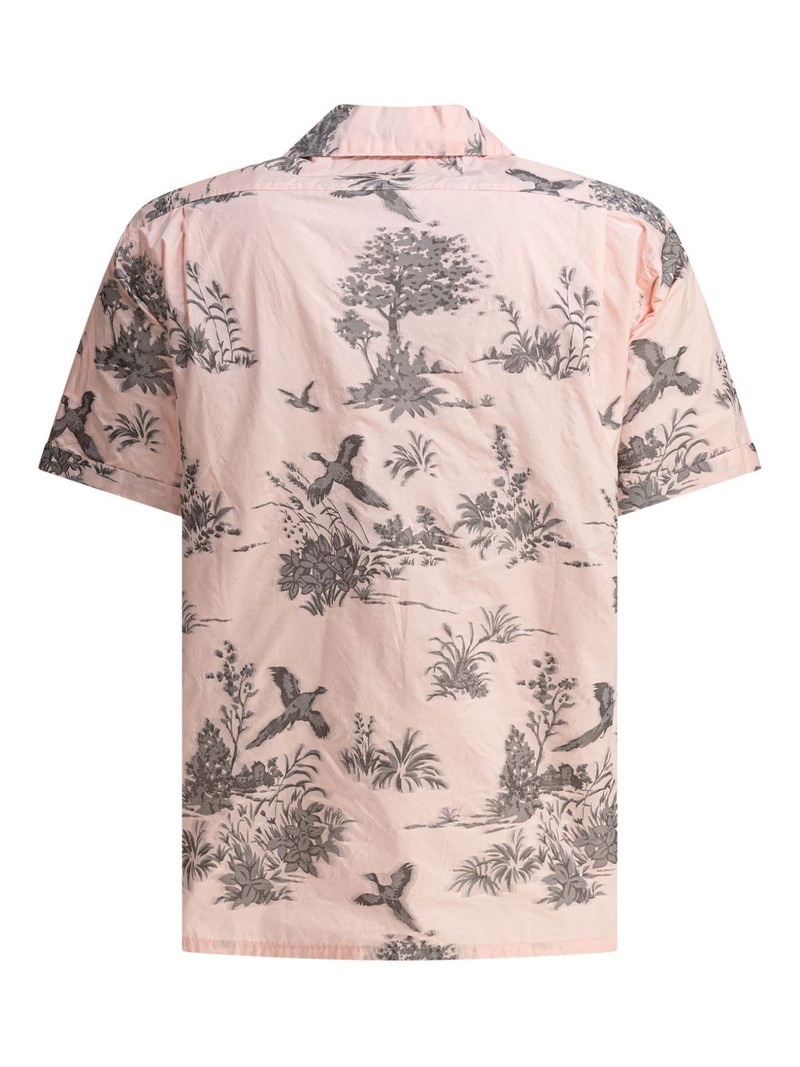 BEAMS PLUS bird-print pocket shirt outlook