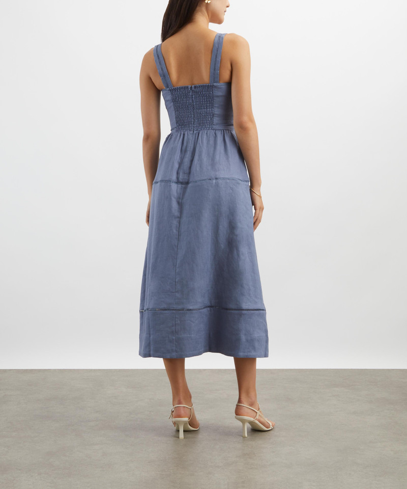 Everett Cornflower Midi Dress 4