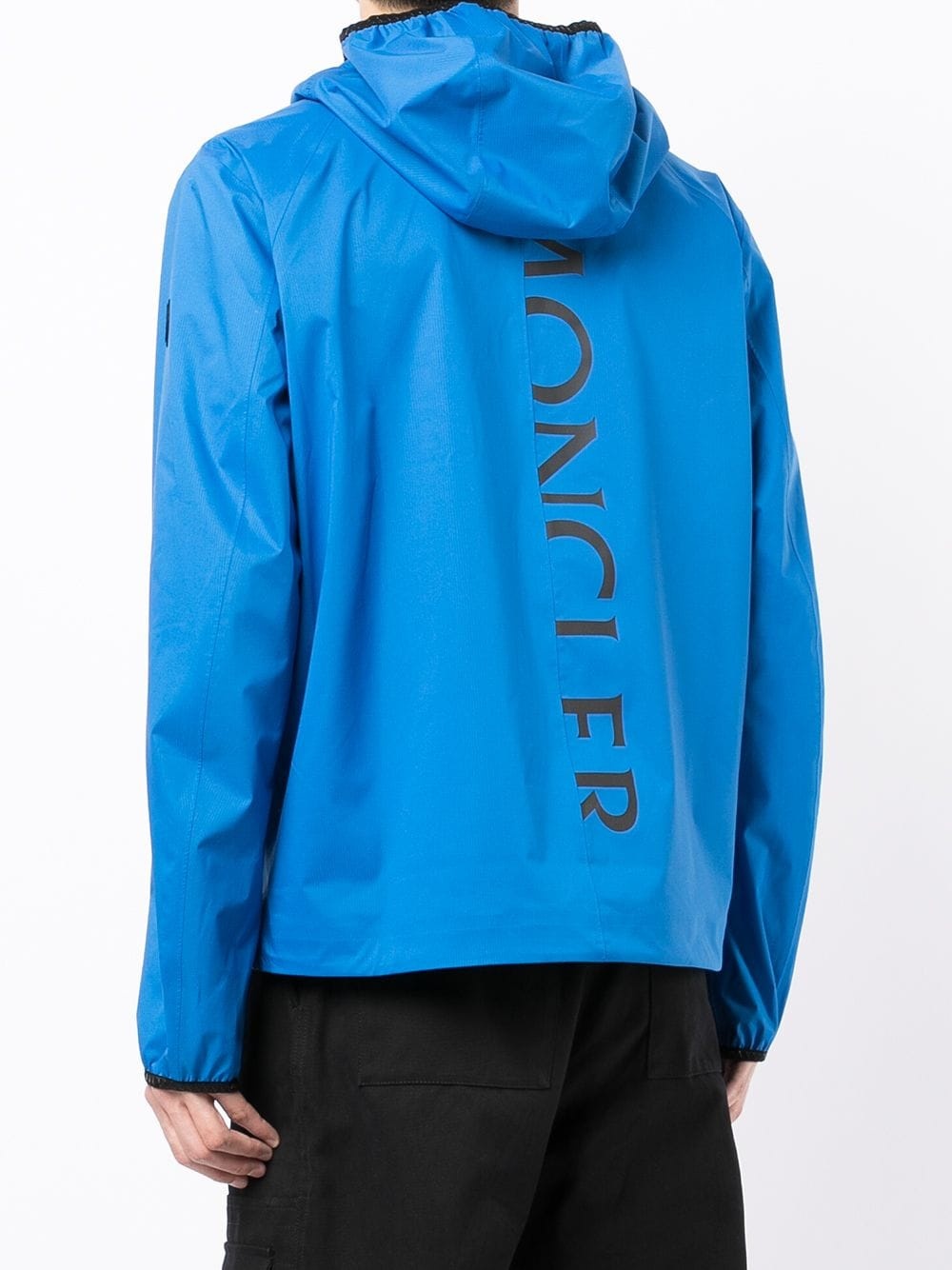 logo-print hooded jacket - 4