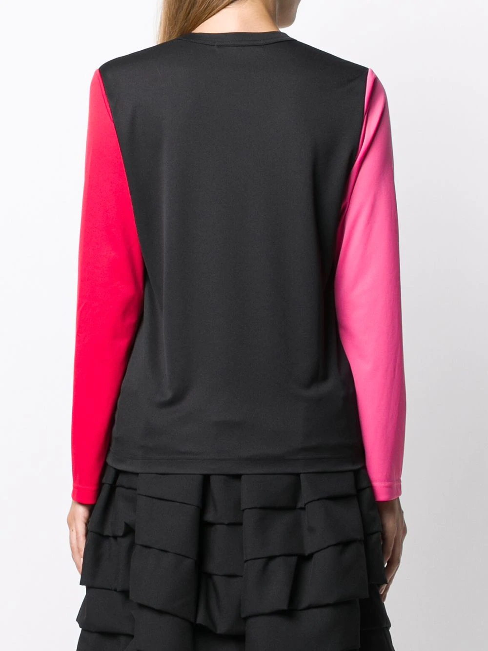 colour block longsleeved T-shirt - 4