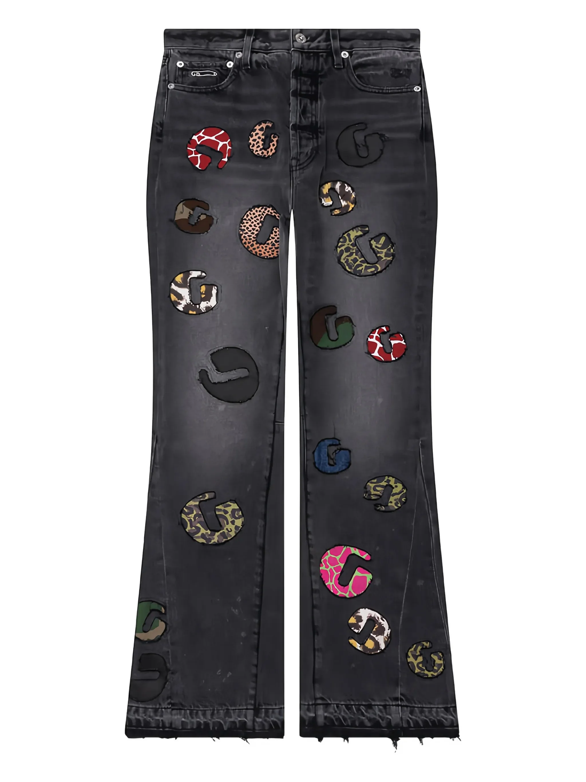 Gallery Dept. G Time La Flare Appliqué Wide-leg Jeans - 1