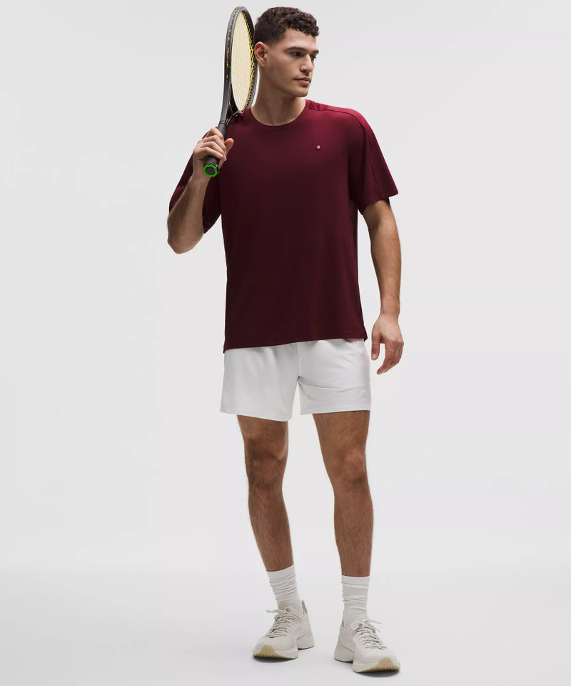 Striped Mesh Tennis Short 5" 1