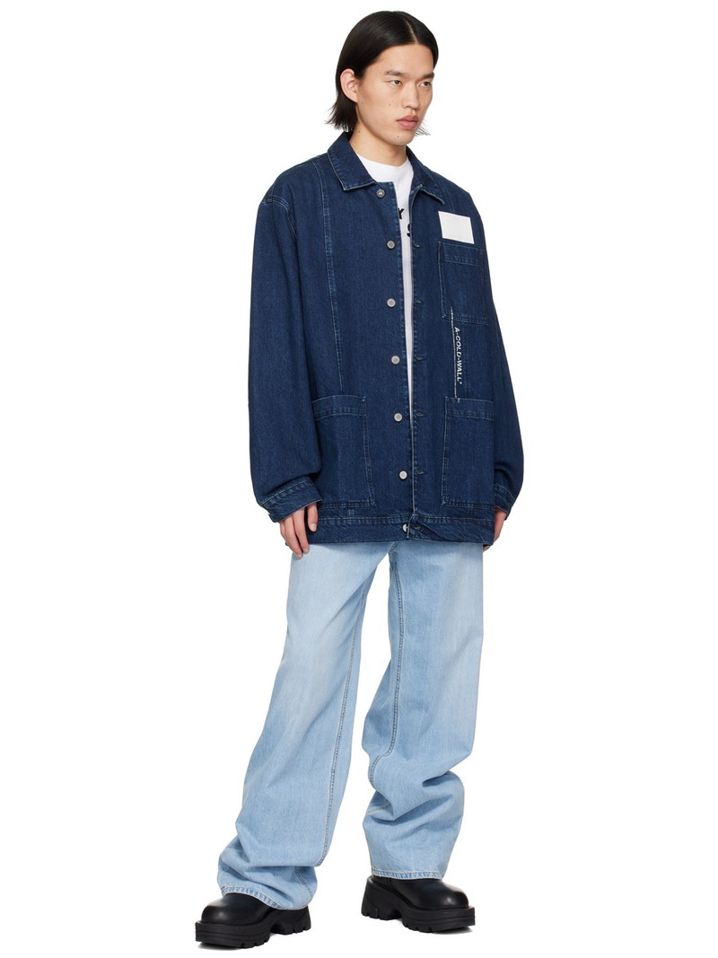A-COLD-WALL* Navy Button Denim Jacket outlook