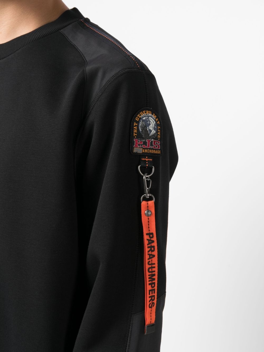 Sabre logo-patch cotton-blend sweatshirt - 5