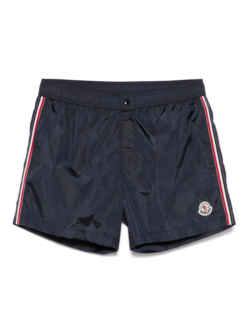 Moncler Stripe-detail Swim Shorts 1