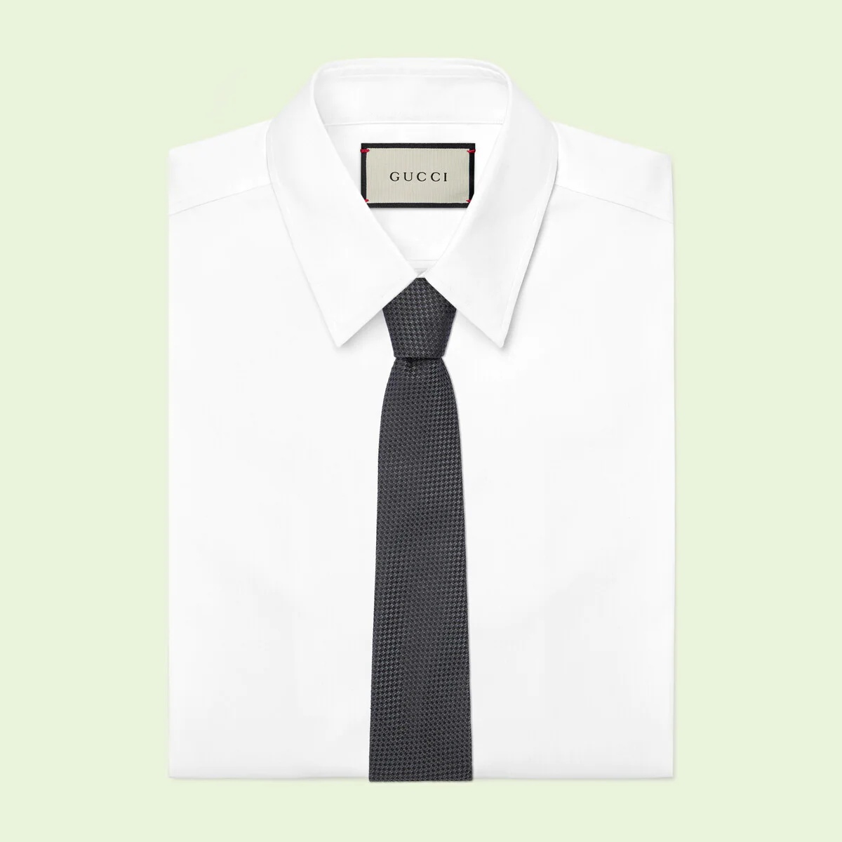 Silk tie with Interlocking G detail - 2