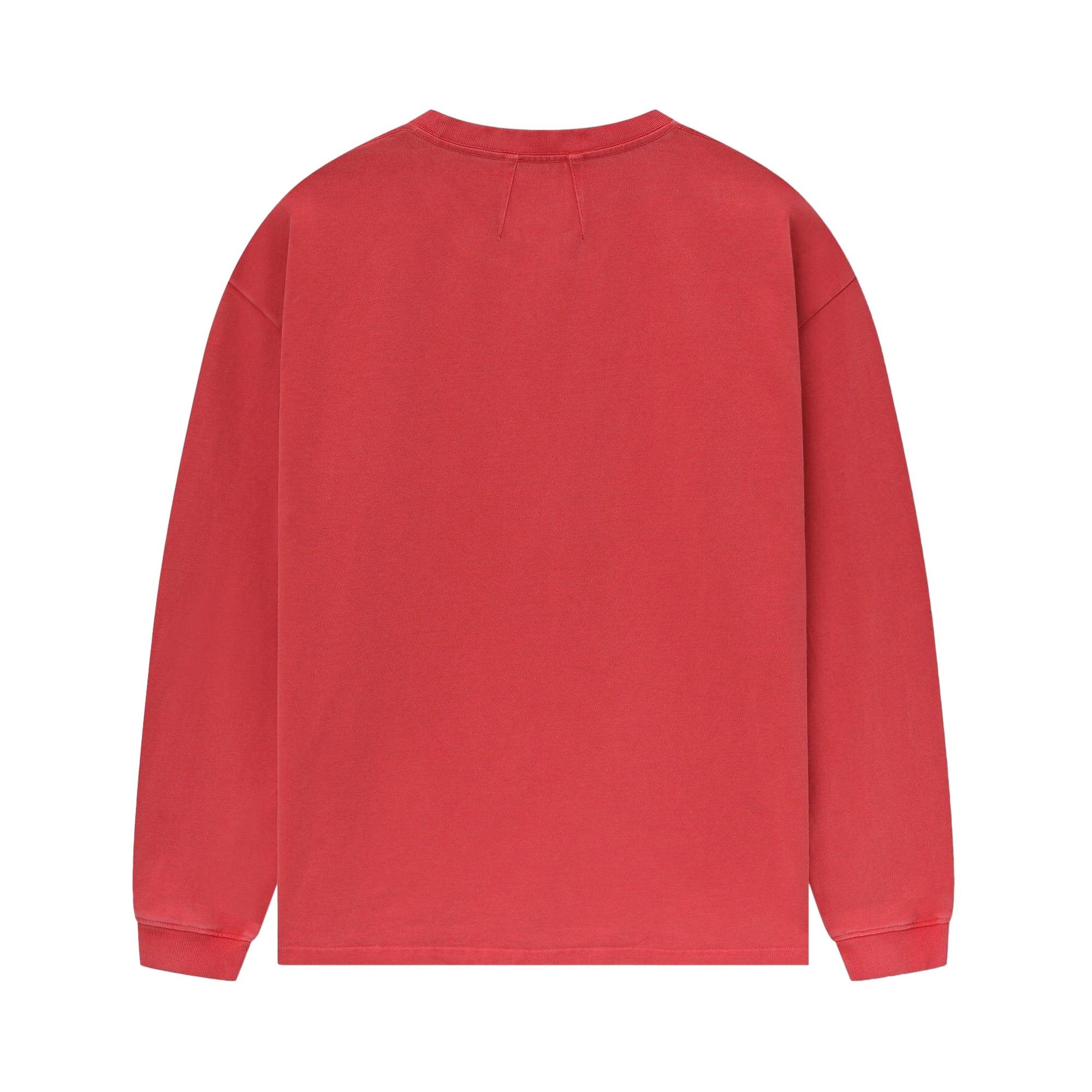 Rhude Logo Long-Sleeve Tee 'Vintage Red' - 2