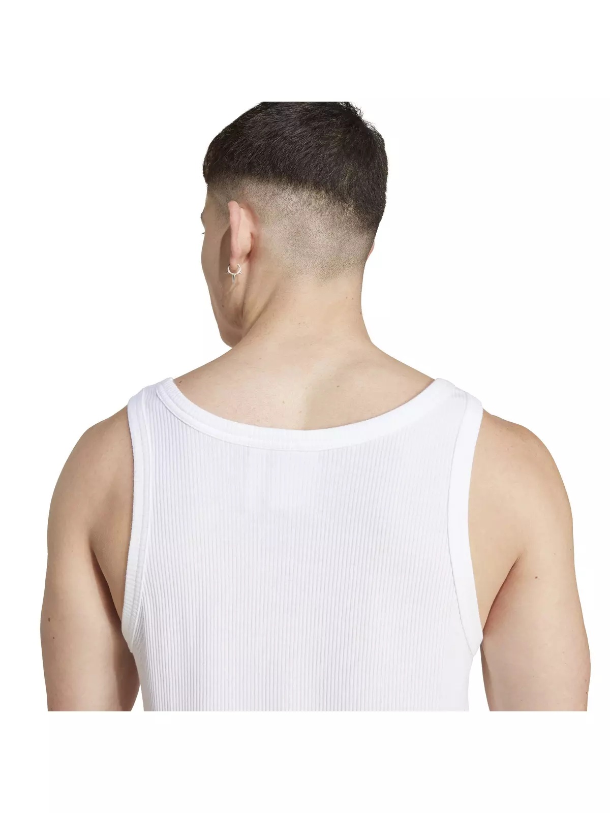 Originals Men's Trefoil Essentials Lifestyle Tank Top -White - 4
