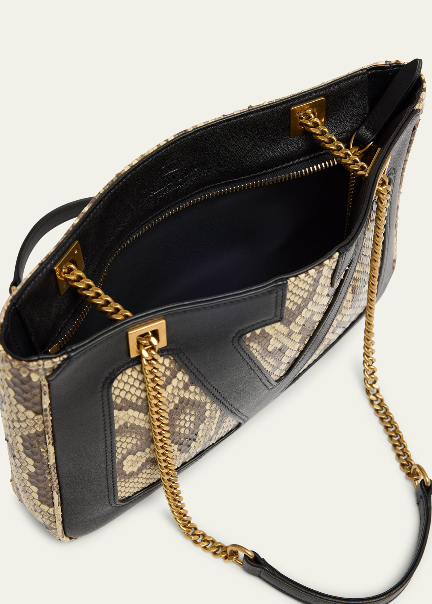 Viva Superstar Small Python & Leather Tote Bag - 3