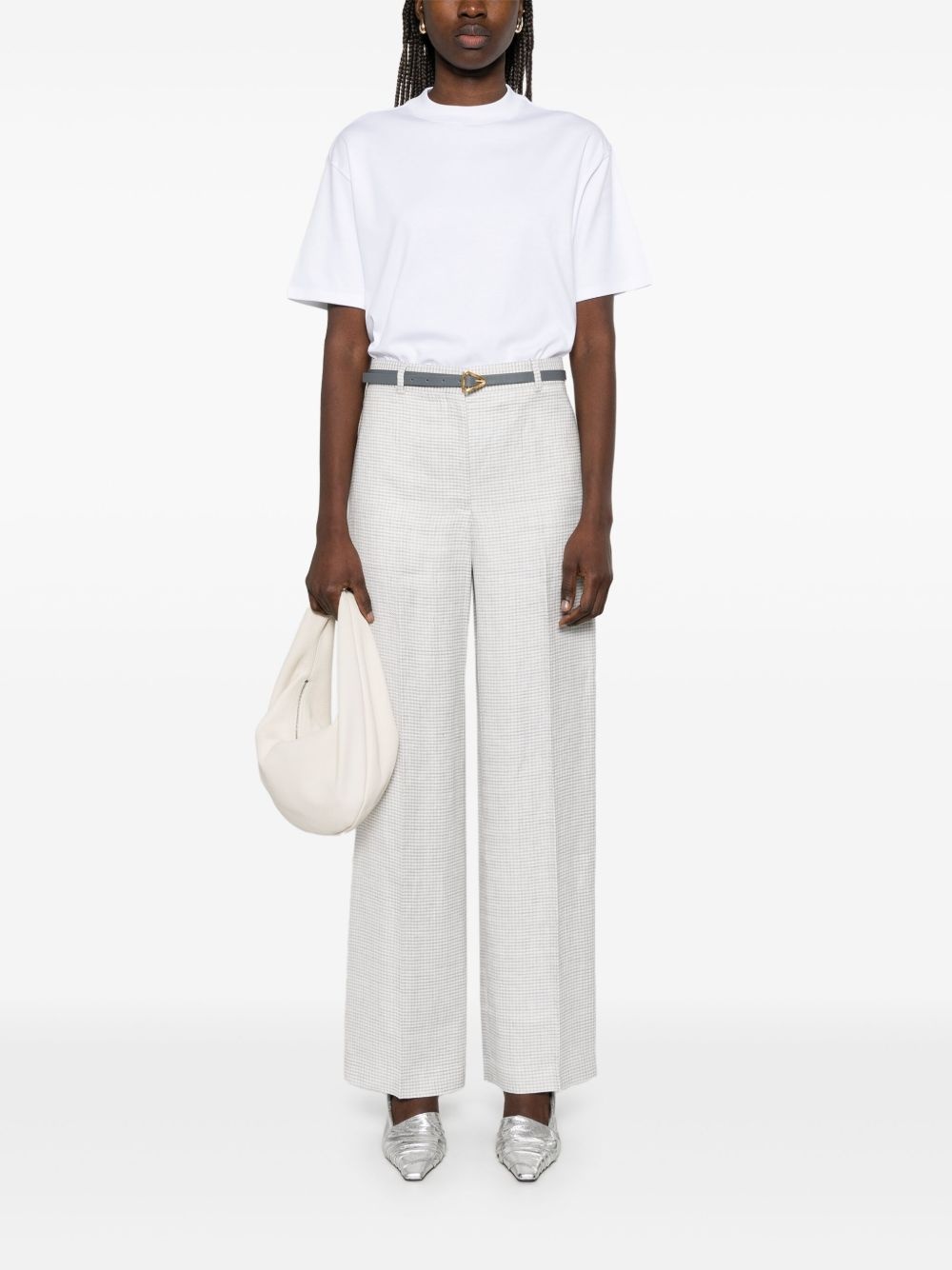houndstooth-pattern trousers - 2
