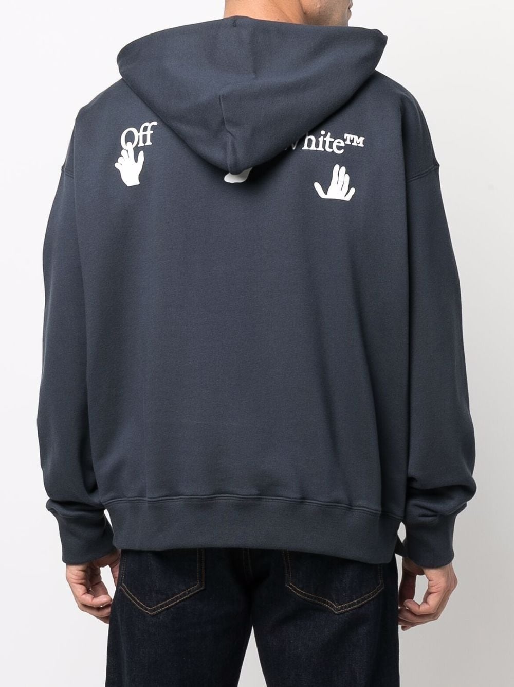 quote print hoodie - 4