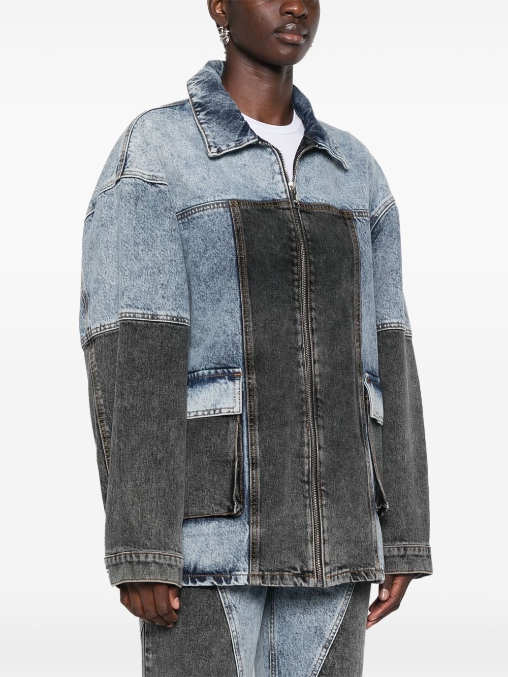 patchwork jacket - 3