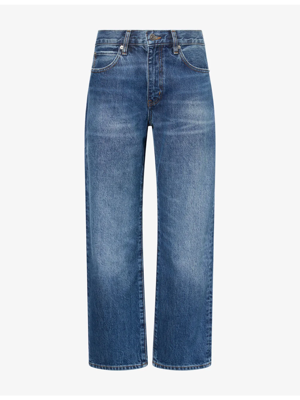 The Hang Straight-Leg Cotton-Blend Jeans - 1