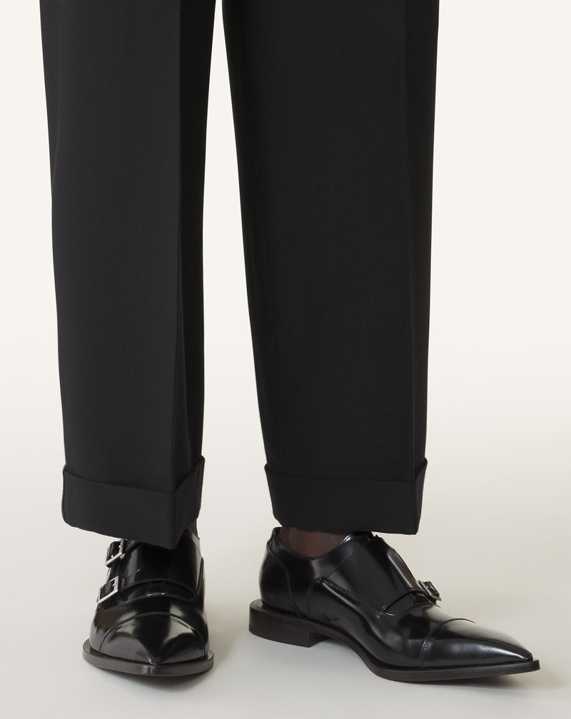 MONK SHOES IN GLOSSY LEATHER 7