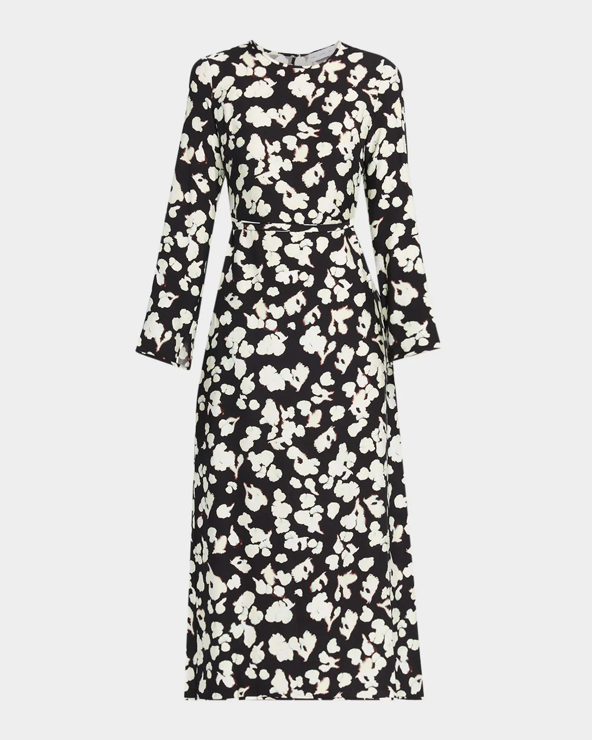 Waverly Floral Long-Sleeve Twill Dress - 1