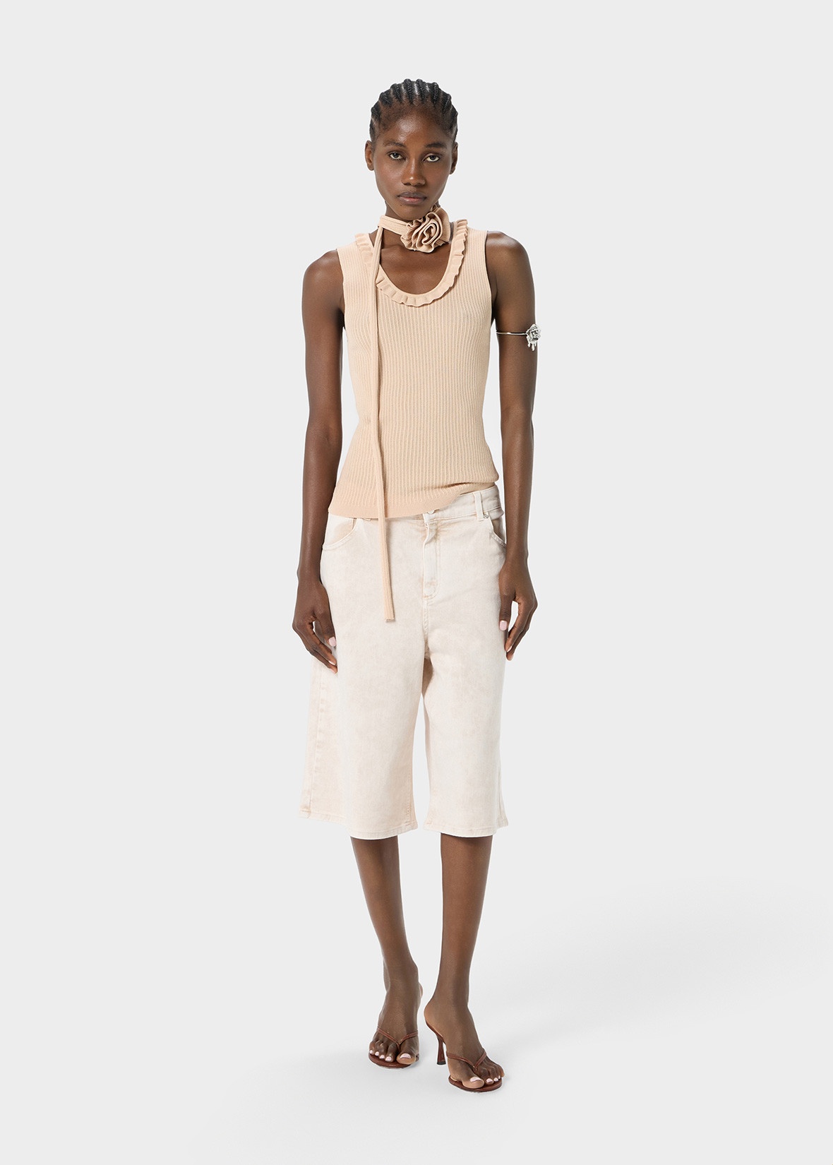 WOOLEN TOP WITH SCARF - 2