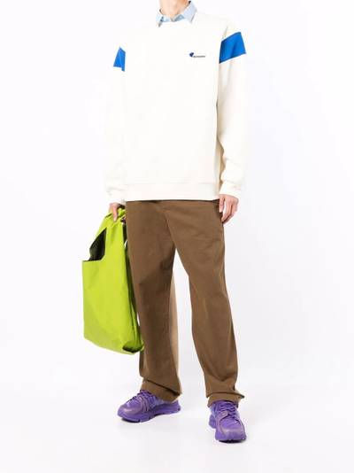 ADER error colour-block logo sweatshirt outlook