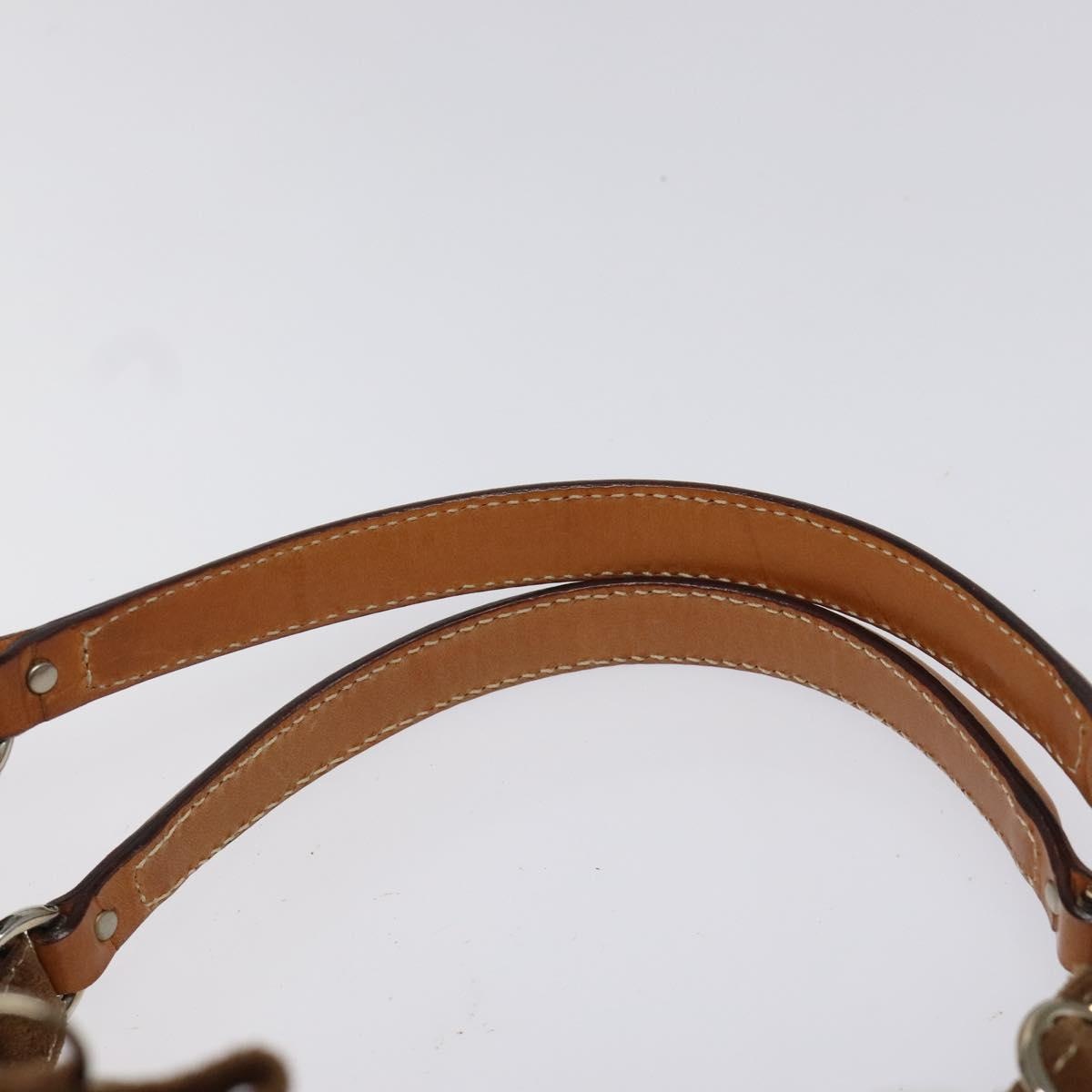 DIOR Romantic Trotter Canvas Hand Bag Brown - 8