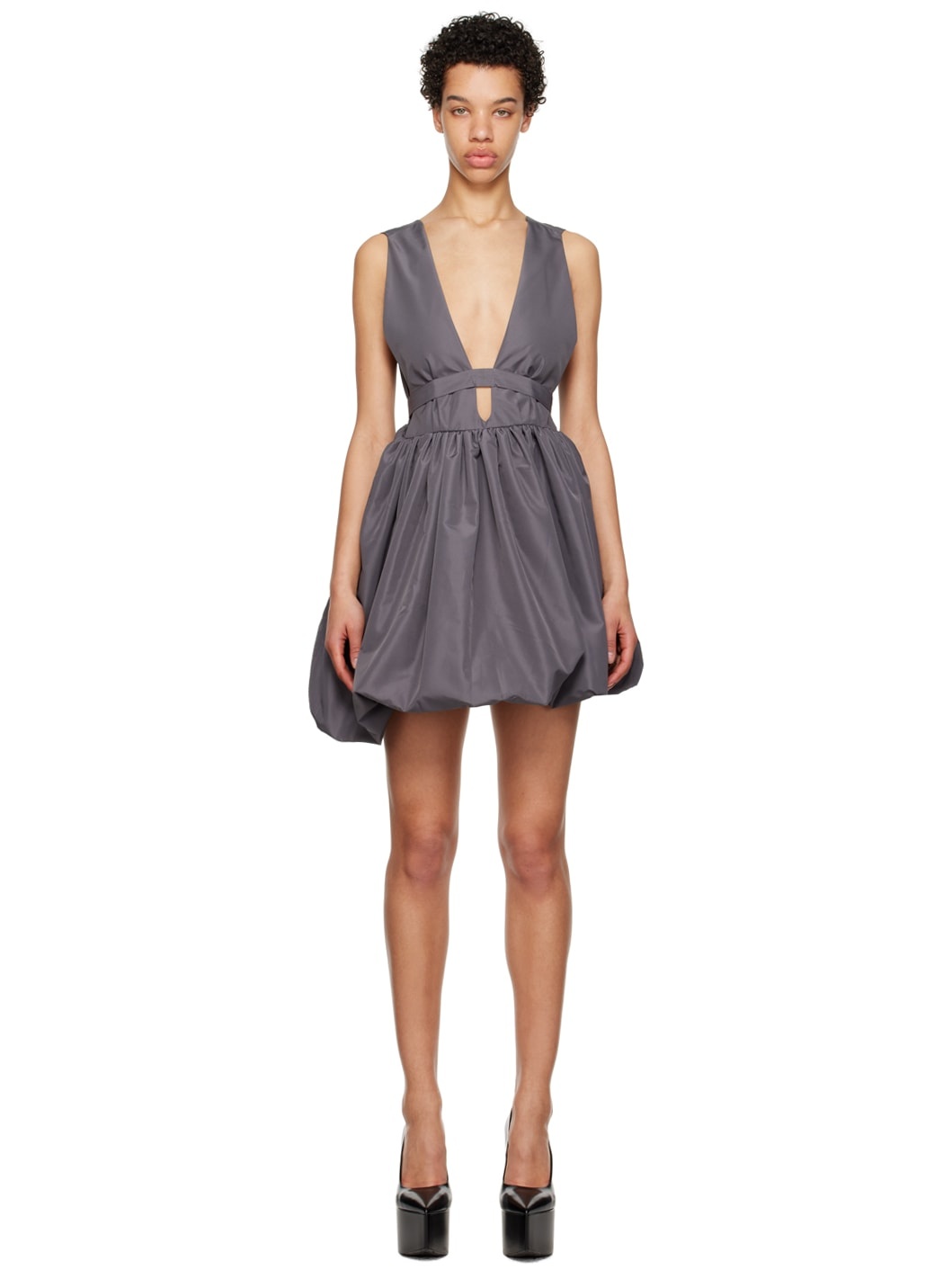 SSENSE Exclusive Gray Hilma Minidress - 1