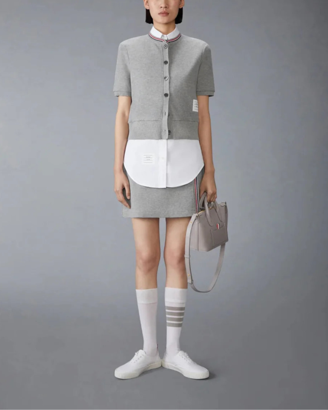 COTTON WAFFLE SHORT SLEEVE CARDIGAN - 5