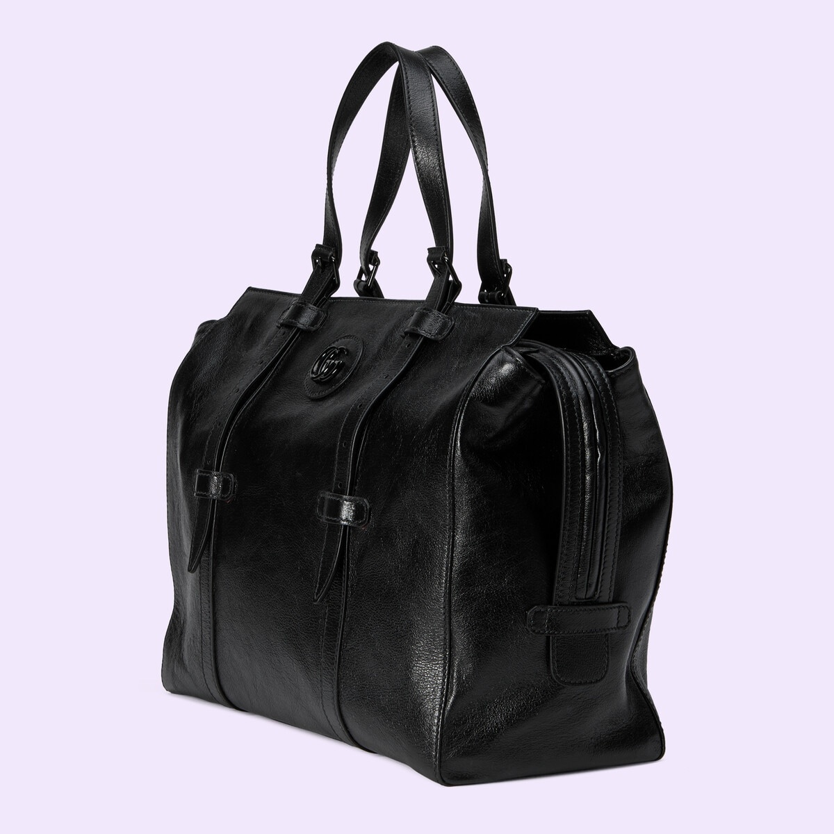 Medium tote bag with tonal Double G - 2