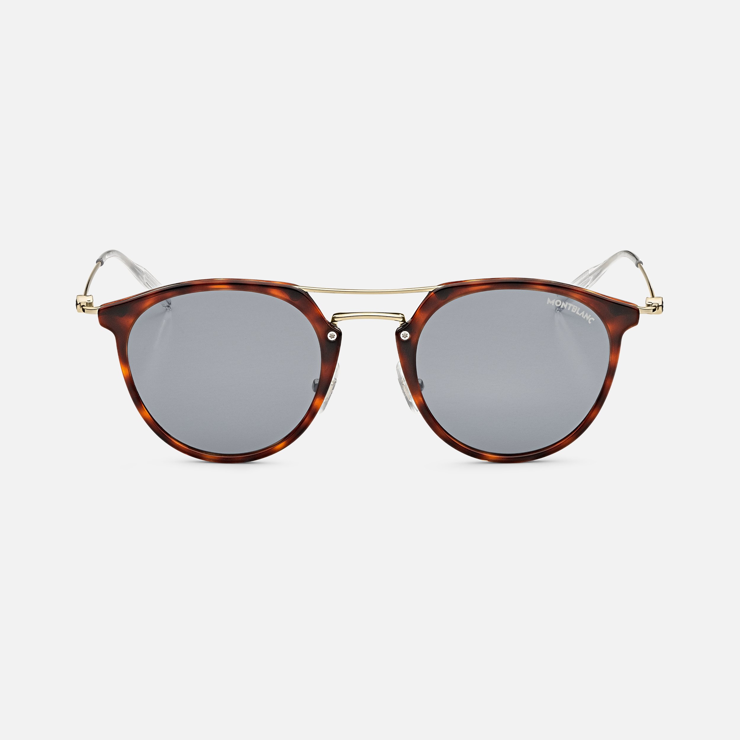 Round Sunglasses with Havana-Colored Injected Frame 1