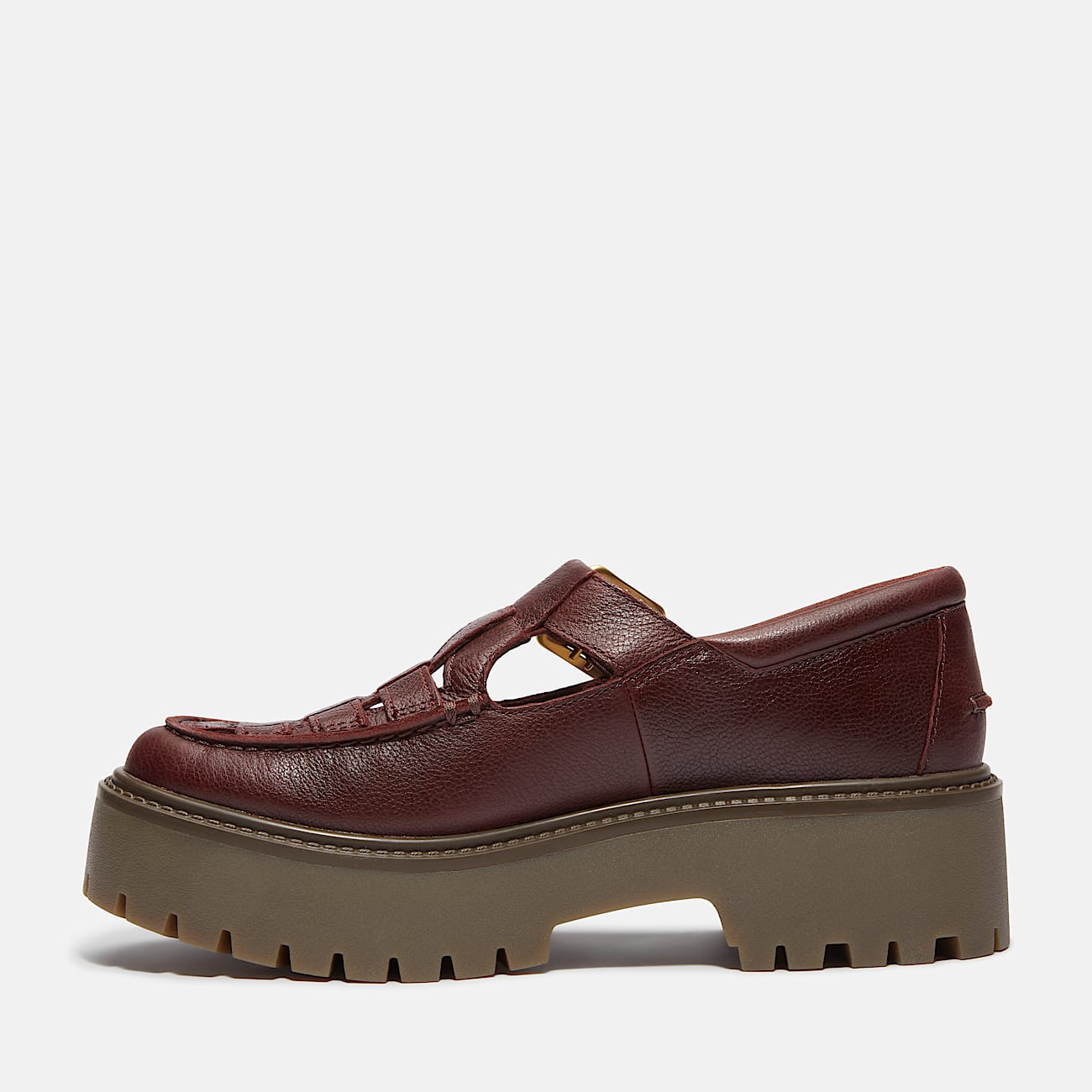 Women's Stone Street Platform Buckle Shoe - 7