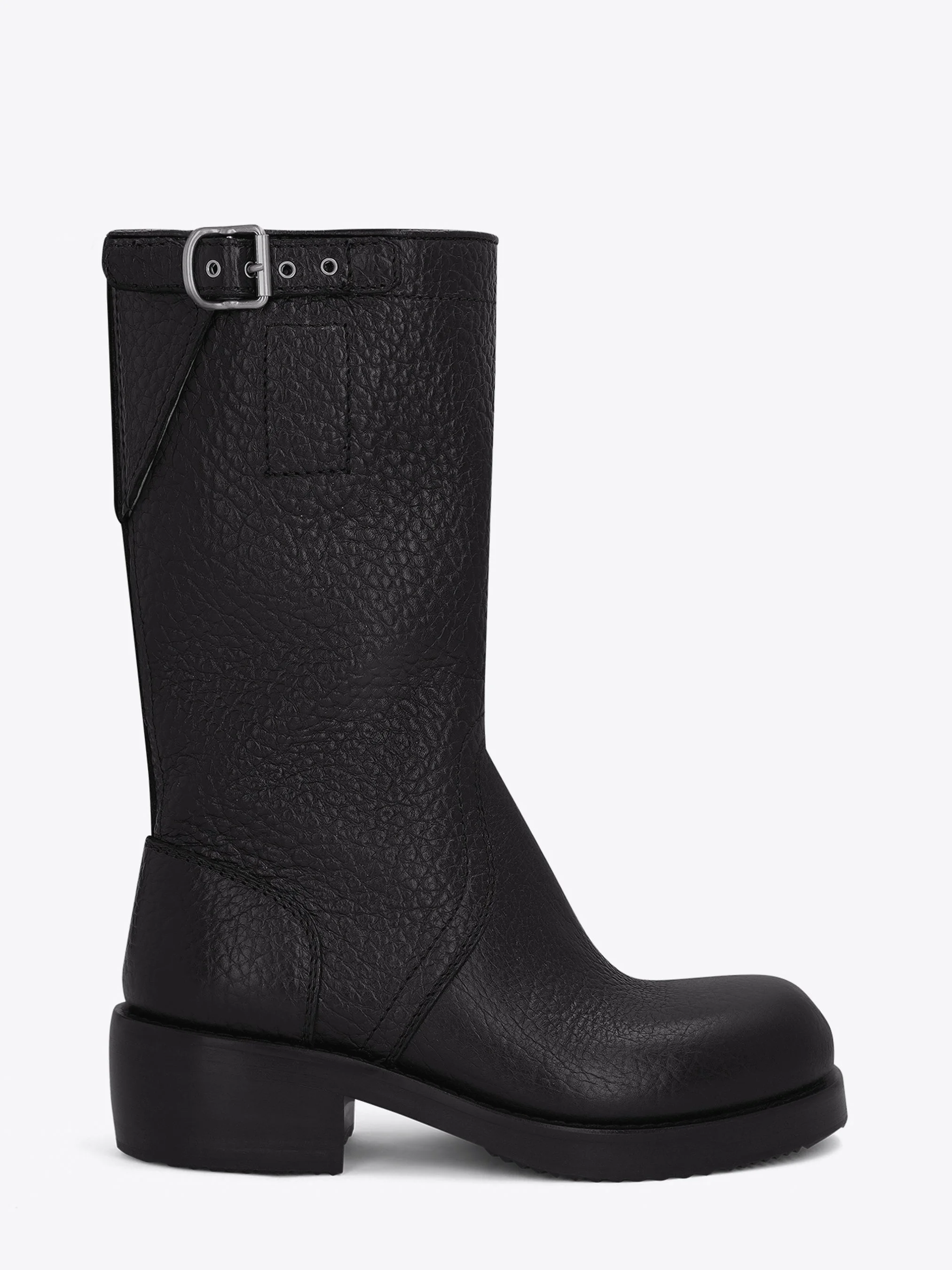 LEATHER BIKER BOOTS - 1