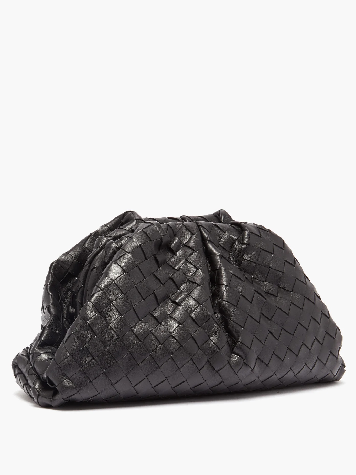 The Pouch Intrecciato leather clutch bag - 4