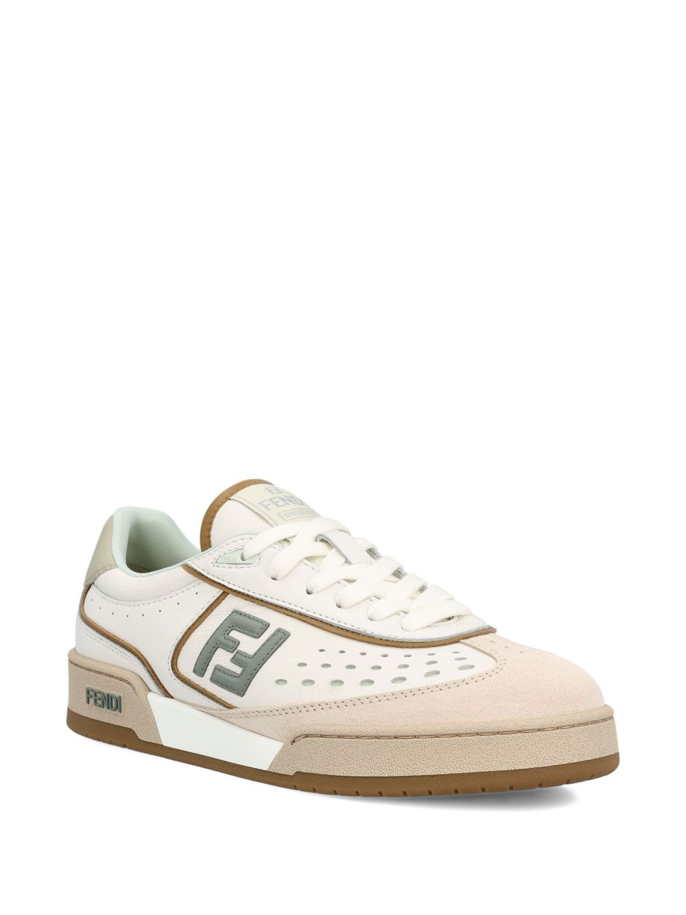 FF logo leather sneakers - 2