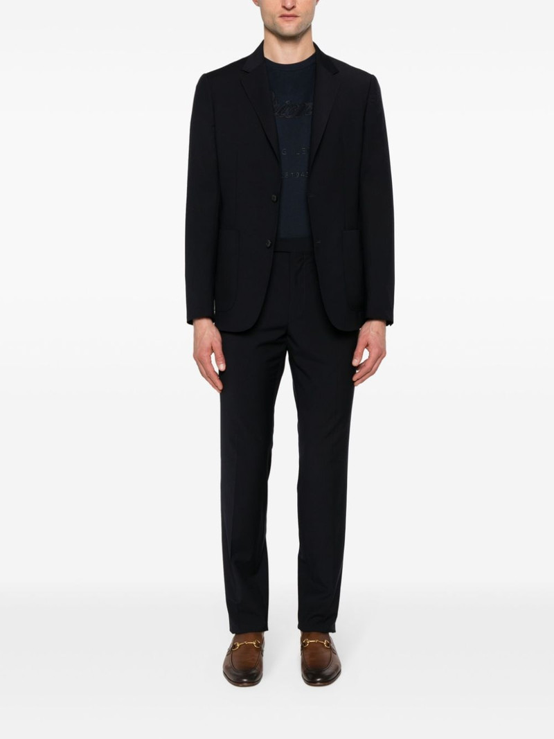 Brioni logo-patch cotton T-shirt outlook